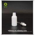 Tampões de alumínio da garrafa branca e-líquida de vidro redonda cosmética da garrafa do conta-gotas 30ml para as garrafas de vidro